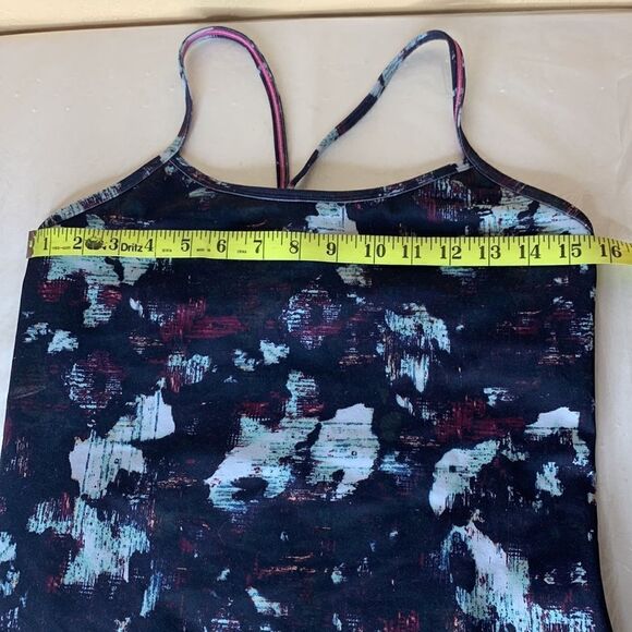 Lululemon Power Y Tank *Luon Static Blossom Multi Size 8 - Picture 8 of 9